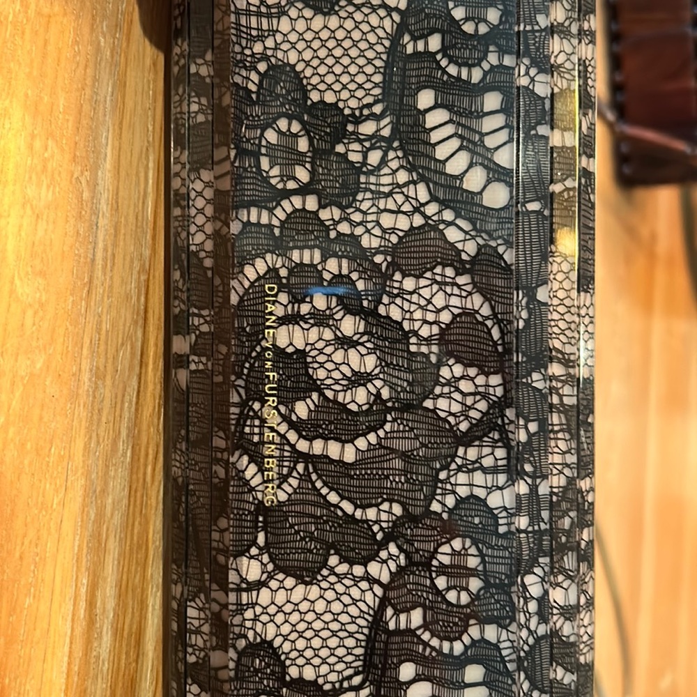 9x4x2 lace, acrylic clutch purse.